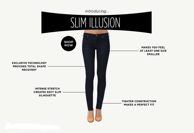 seven jeans slim illusion