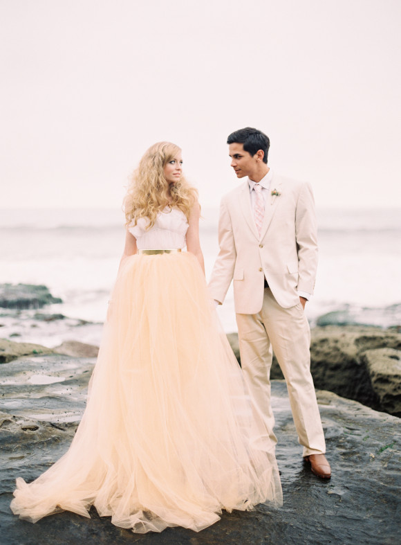 Pink Beach Wedding Styled Shoot Glitter Inc