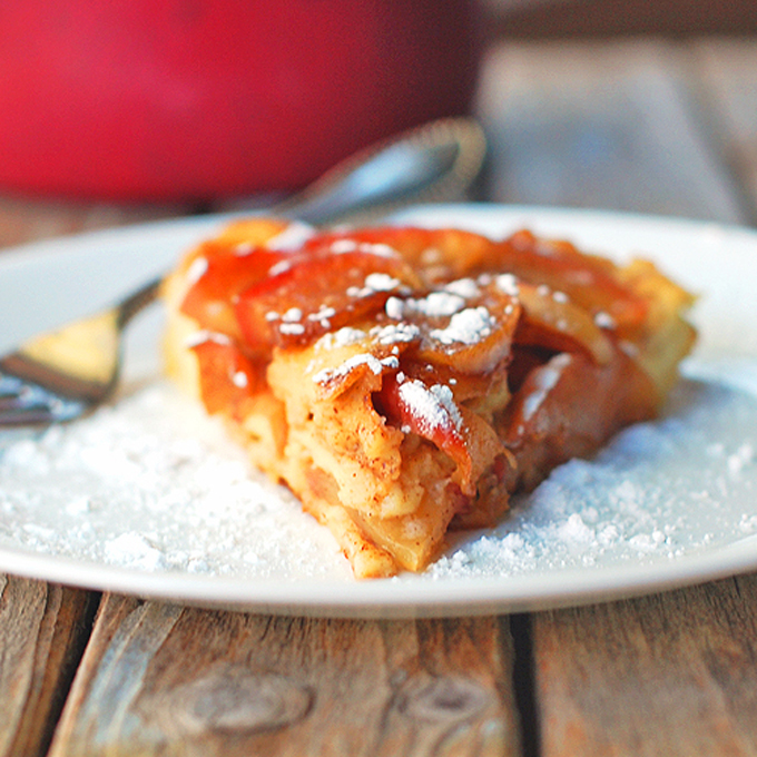 9 Fall-ready apple desserts: Baked Apple Pancake with Apple Cider Syrup