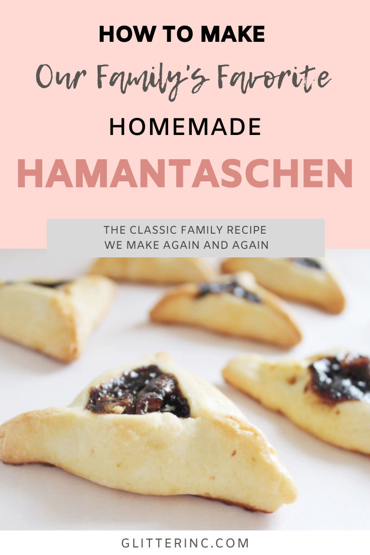 Celebrating Purim? Make our family's favorite classic hamantaschen. Click through for the recipe. | glitterinc.com | @glitterinc