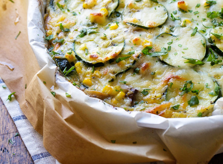 Sweet Corn and Zucchini Pie