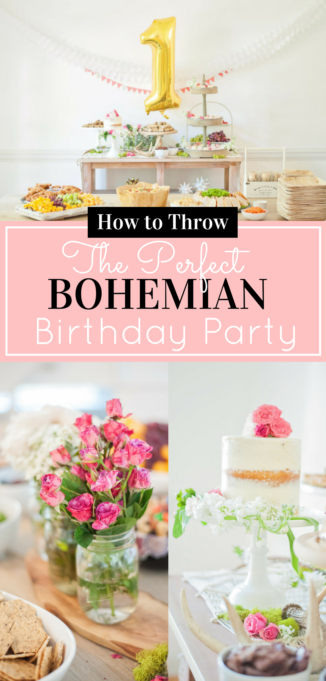 Bohemian Party - Baby's First Birthday - Inspiration; featured on Style Me Pretty Living. #birthday #firstbirthday #firstbirthdayparty #birthdayparty #babybirthday #babysbirthday #bohemianparty #bohemianbirthday | glitterinc.com | @glitterinc