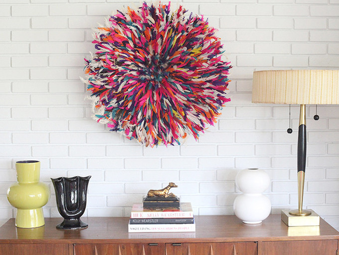 Feather Headdress Wall Decor Home Decorating Ideas 20 Ways To Decorate With African Juju Hats Glitter Inc Feather Wall Art