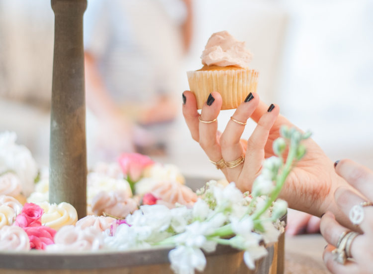 First Birthday Bohemian Backyard Party - dessert table - naked cake and s'mores bars