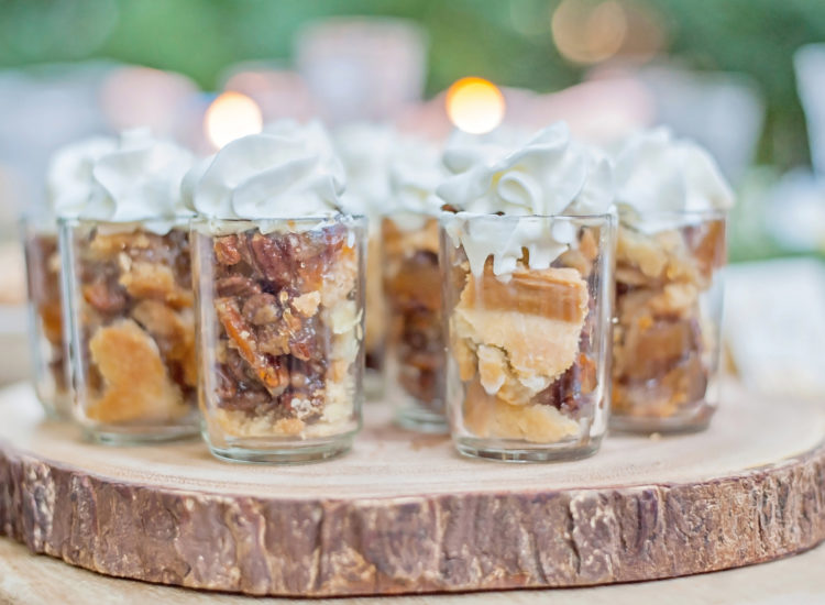 Rustic Thanksgiving - DIY Southern Pecan Pie Shooters