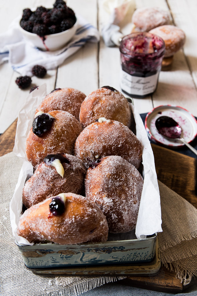 Planning the Menu - 22 Amazing Hannukah Recipes: Blackberry Custard Donuts 