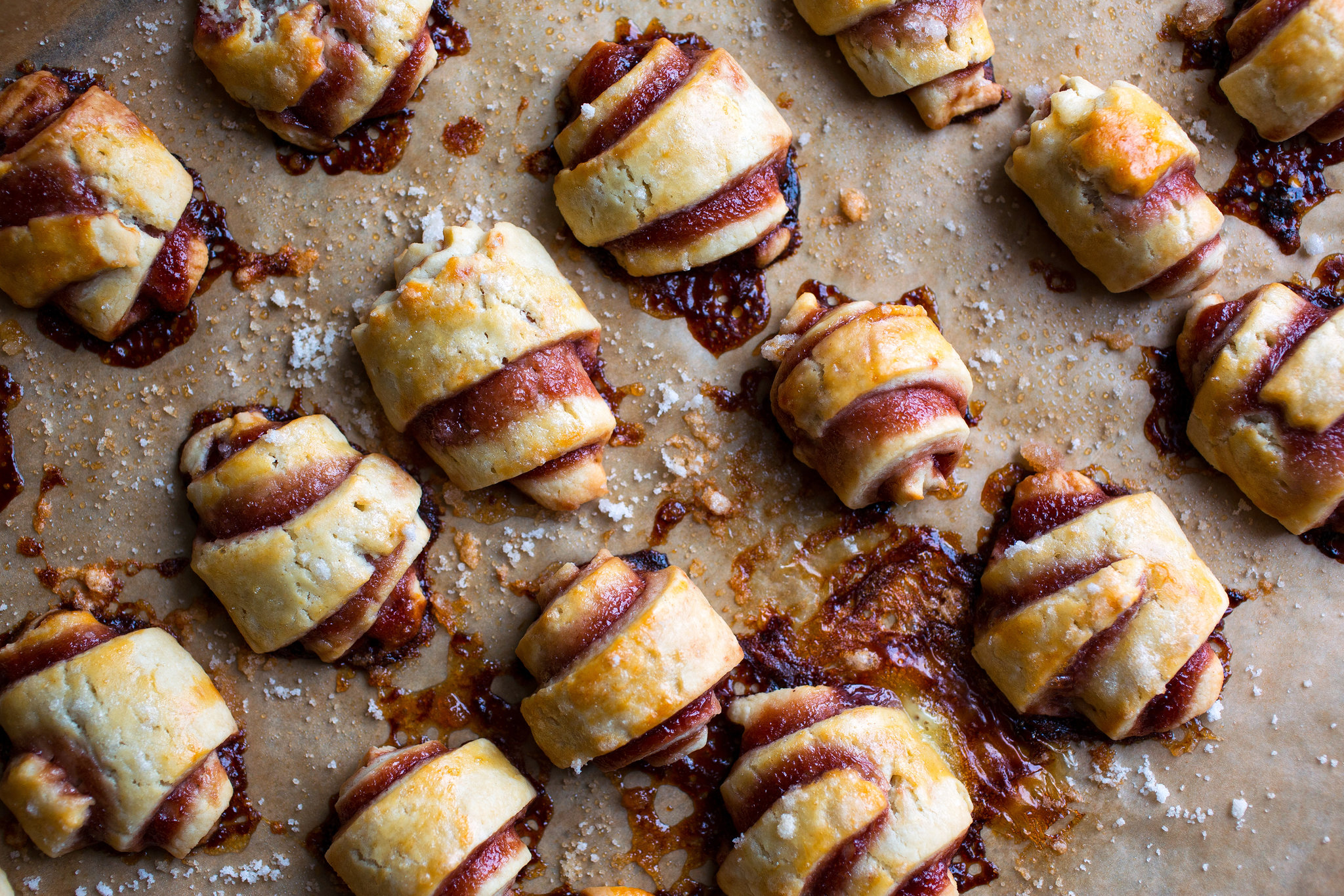Planning the Menu - 22 Amazing Hannukah Recipes: Raspberry Jam Rugelach with Rose Sugar Topping