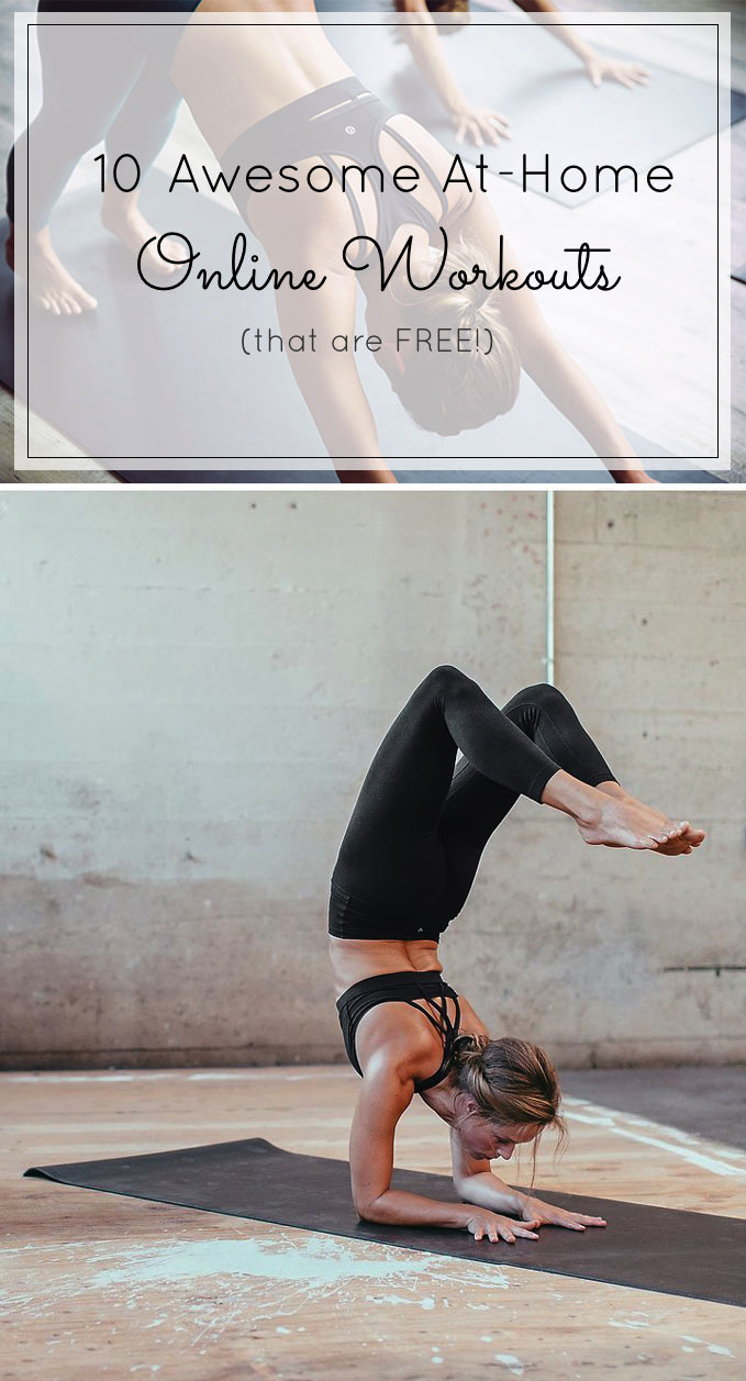 10 of the best FREE online workouts you can do at home (and still feel like you’ve kicked some butt for the day!) Click through for the details. | glitterinc.com | @glitterinc