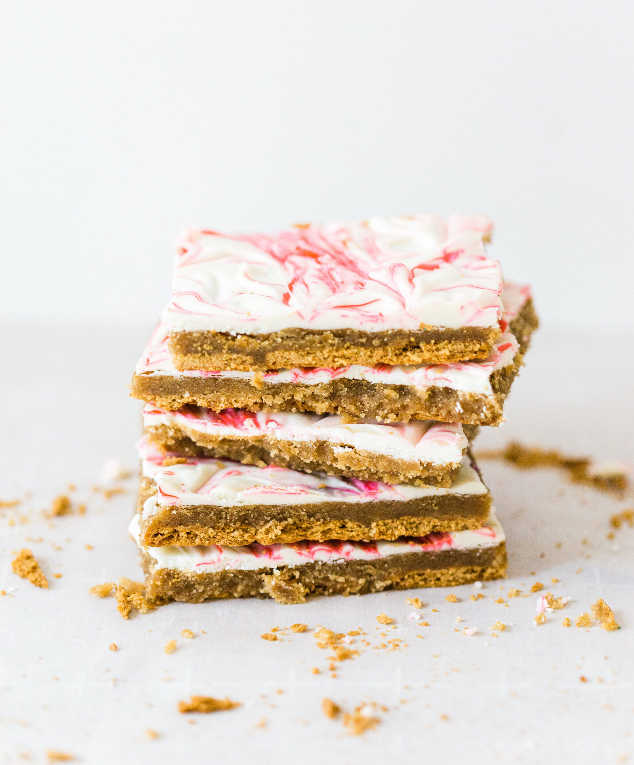 Marbled Graham Cracker Toffee Bark