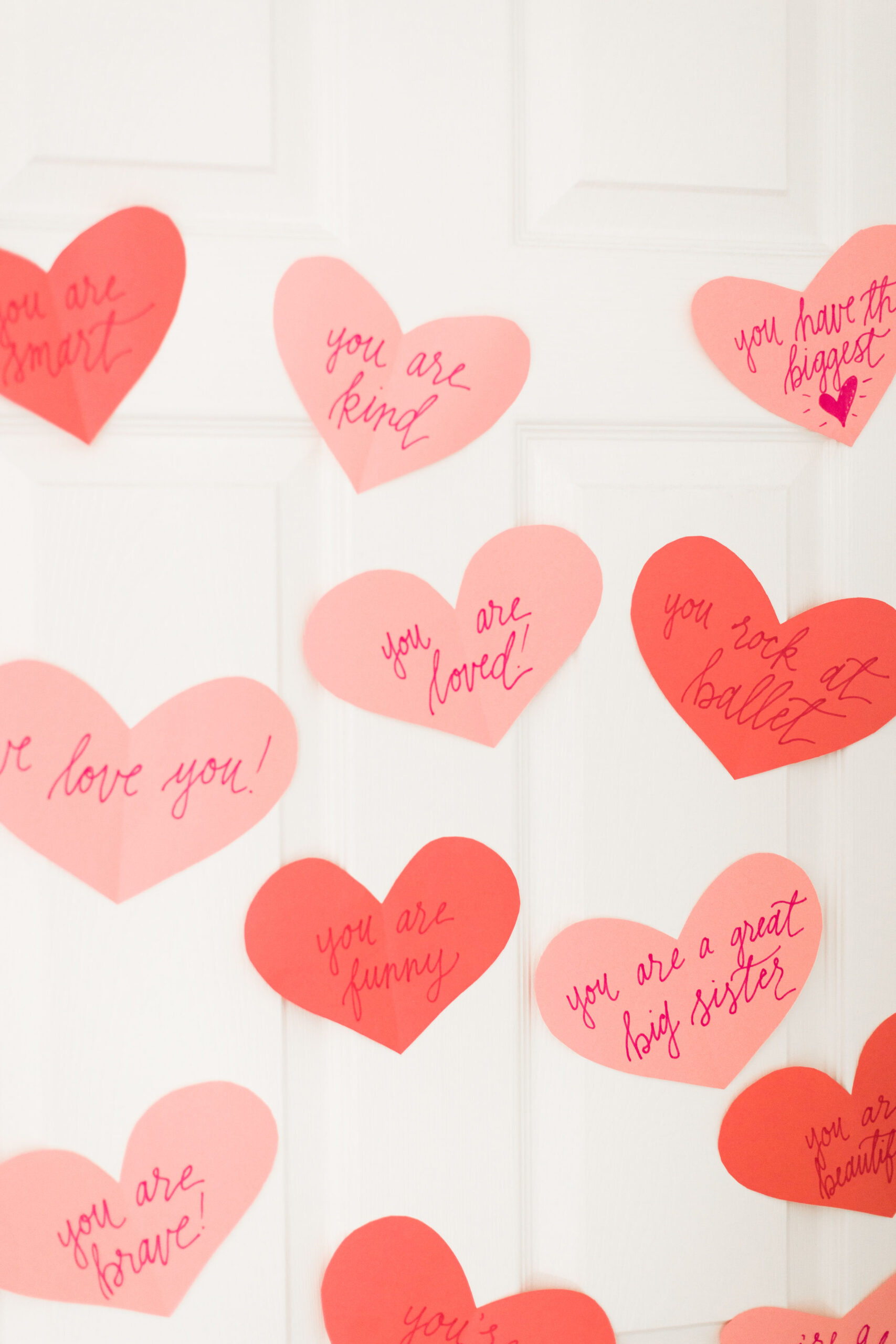 DIY “heart attack” - Leave Love Notes for your Valentine around the house or on your kids bedroom door so that they wake up to a sweet surprise of hearts!