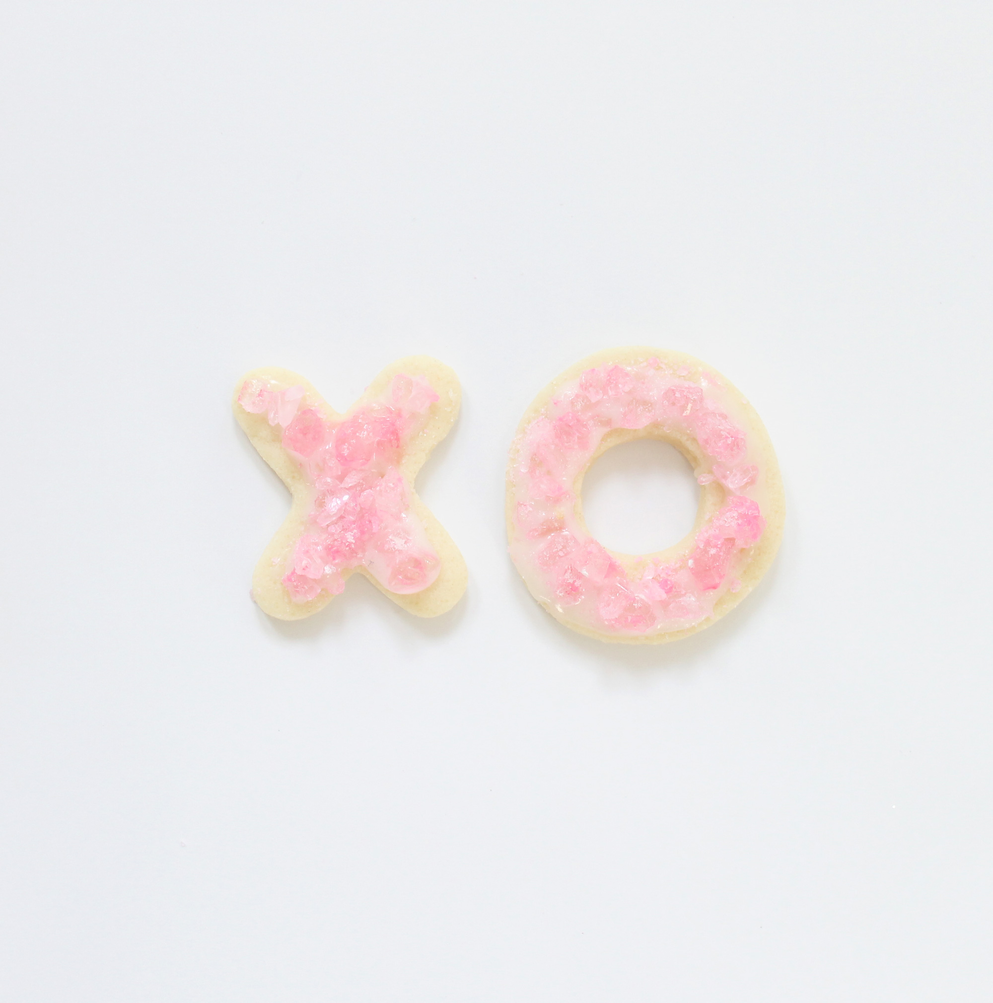 The Best Sugar Cookies for Decorating - Valentine's Day - Pink Rock Candy on Hearts and X's and O's