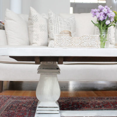 How to DIY a Distressed Shabby Chic Coffee Table (the Easy Way!)