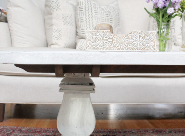 How to DIY a Distressed Shabby Chic Coffee Table (the Easy Way!)