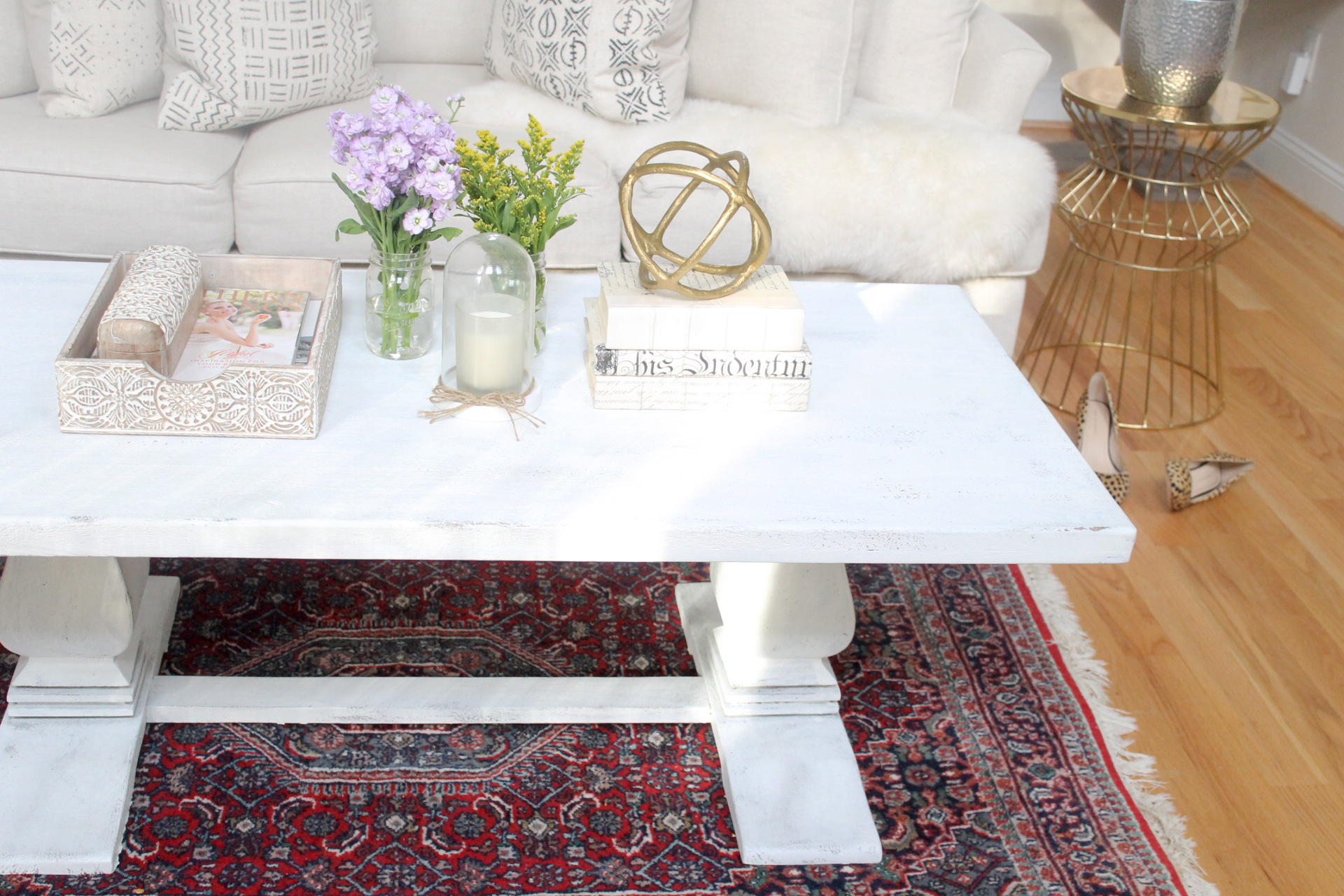 Shabby Chic White Coffee Table : Brocade Coffee Table White Home Furniture Plus Bedding / Chamonix coffee table french antique style furniture.