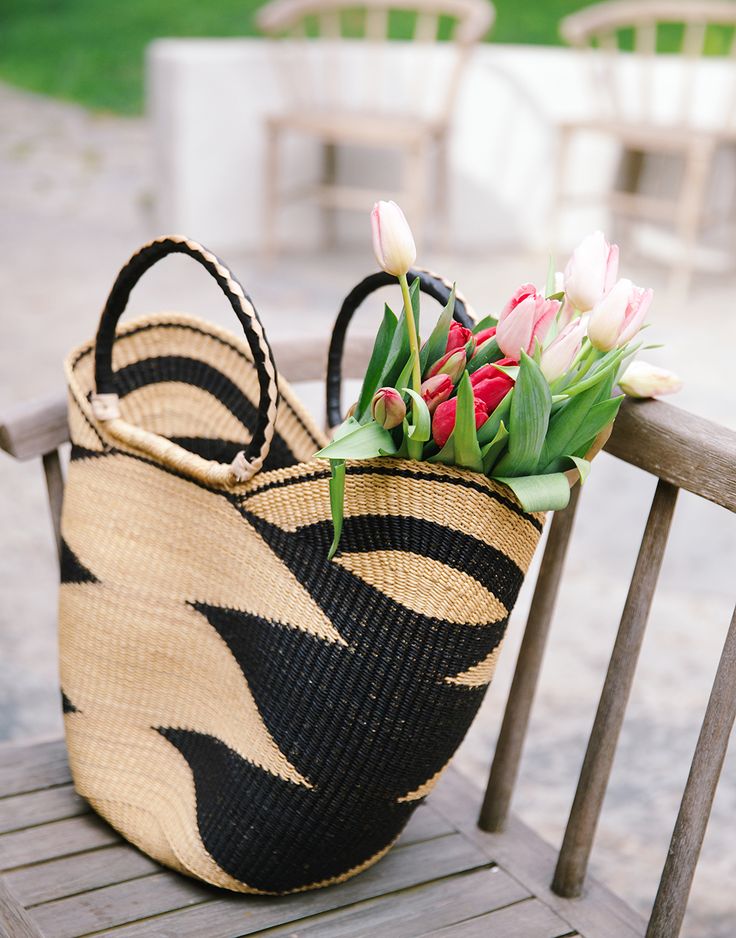 15 Favorite French Market Baskets, like this Bohemian Market Basket 