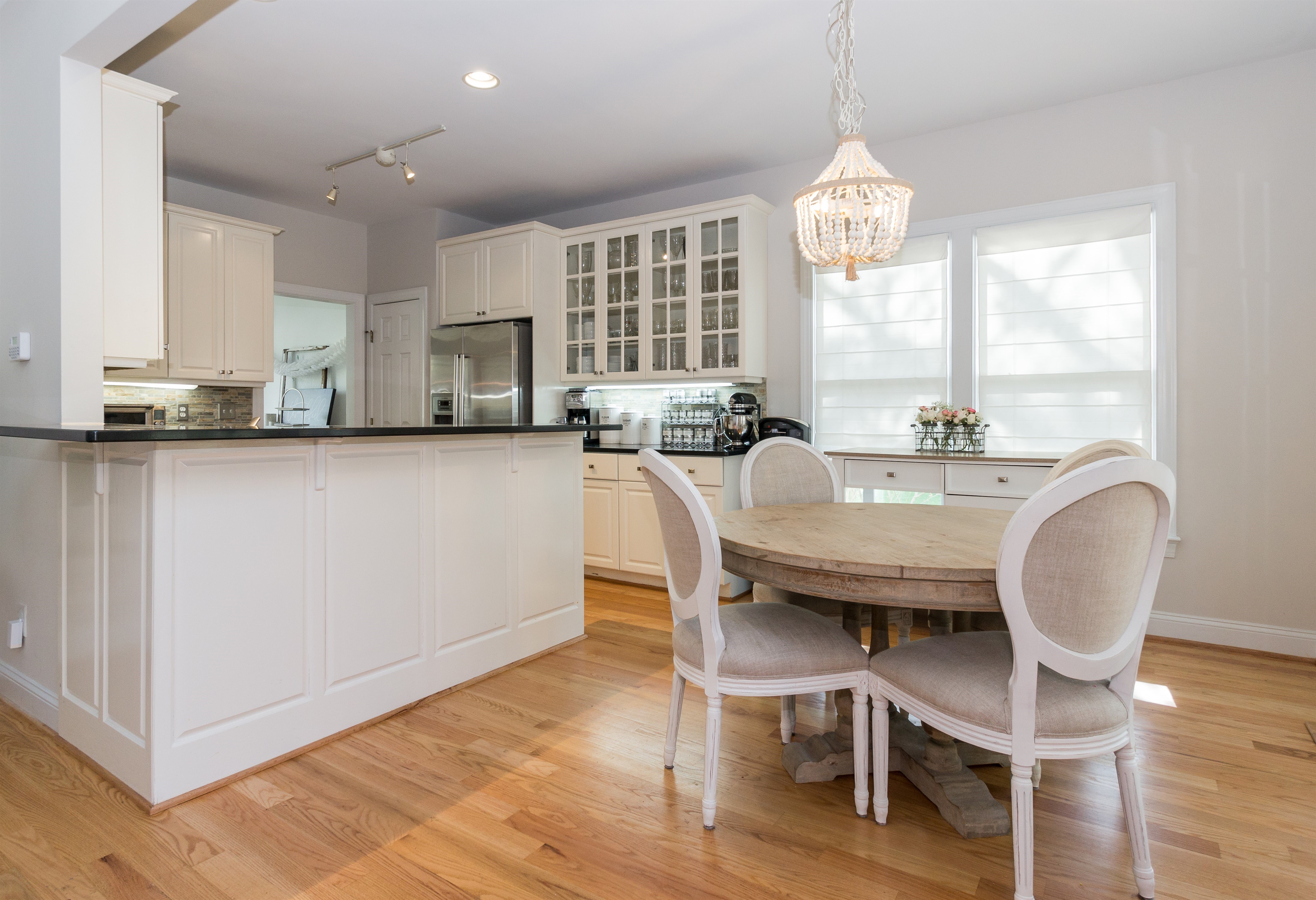 White Kitchen and Breakfast Room