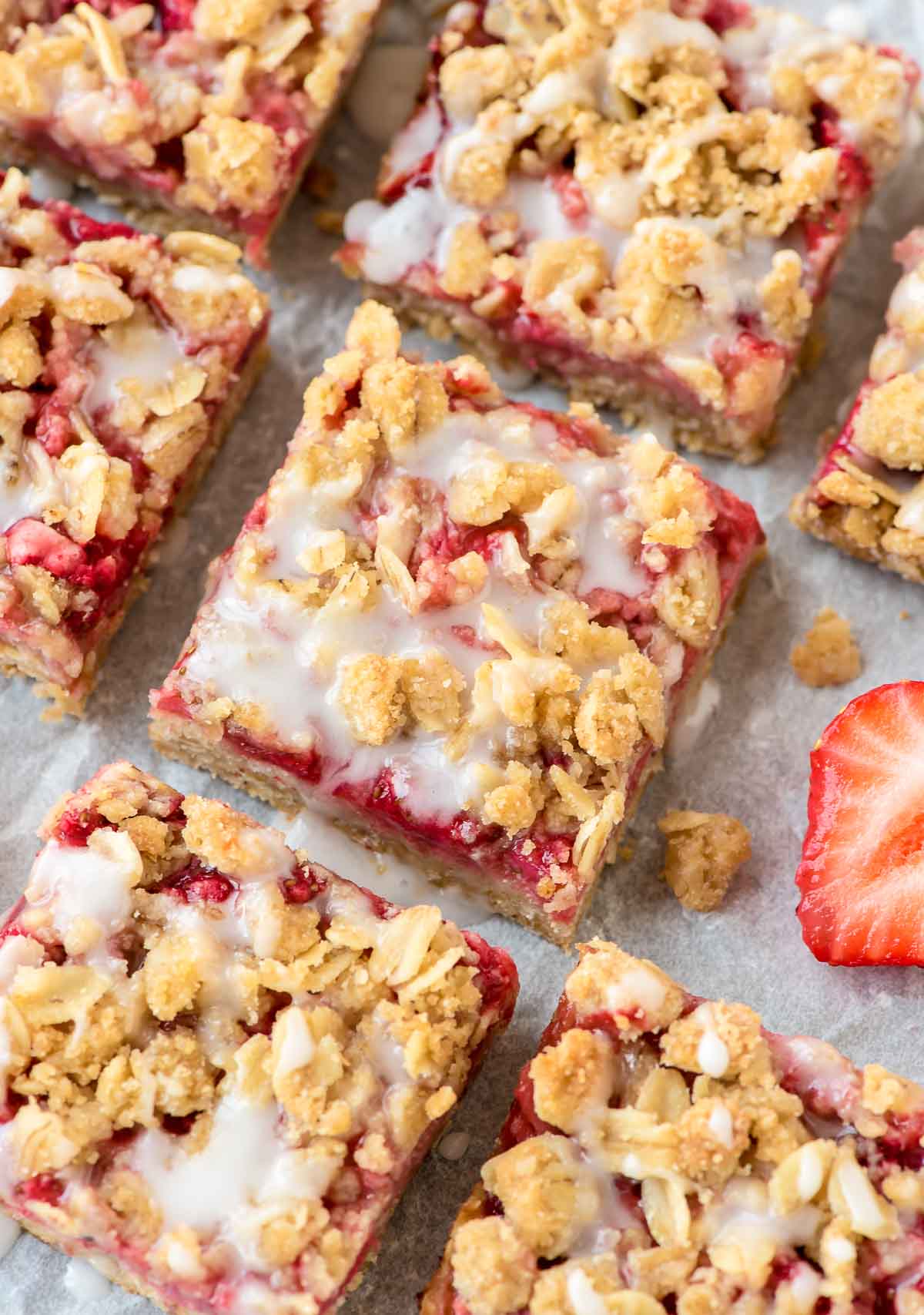 Easy Strawberry Oatmeal Bars (The perfect dessert for celebrating this Summer!)