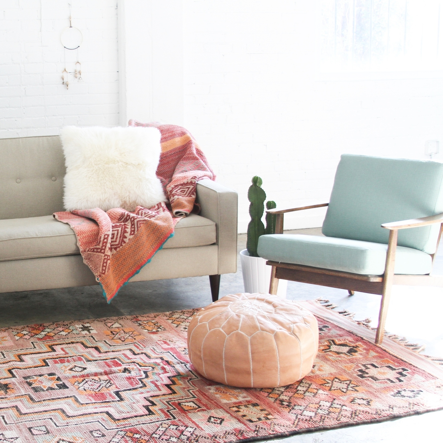 Your New Favorite Bohemian Home Décor Site: Loom + Kiln (Bohemian Modern Living Room)