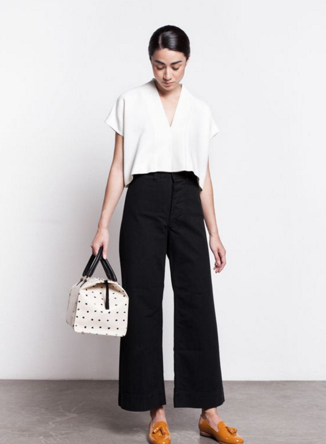 Have you tried the cropped wide leg pants trend? Majorly cute, and with plenty of 70s vibes, the shape is actually much more flattering than you'd think.