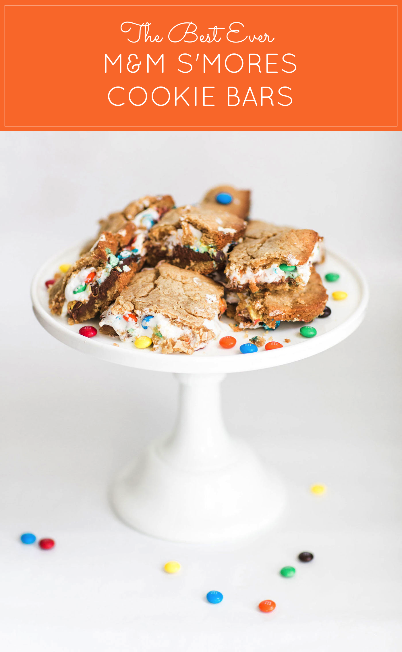 How to Make The Best Ever M&M S'Mores Cookie Bars (These s'mores bars are moist, perfectly sweet, and taste like your favorite campfire treat!)