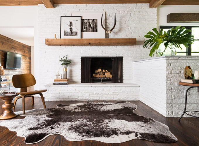 Get Inspired: The DIY White Brick Fireplace | Glitter Inc.