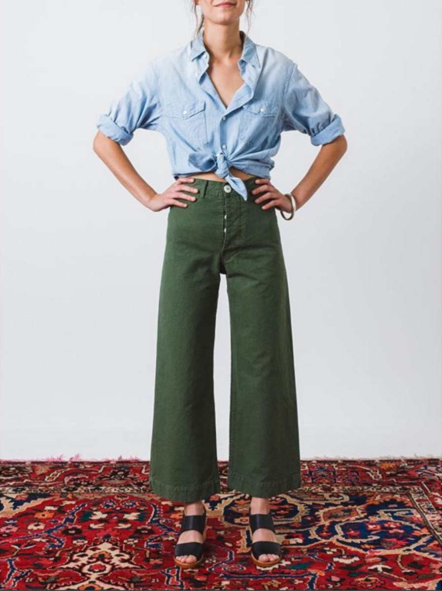 Have you tried the cropped wide leg pants trend? Majorly cute, and with plenty of 70s vibes, the shape is actually much more flattering than you'd think.