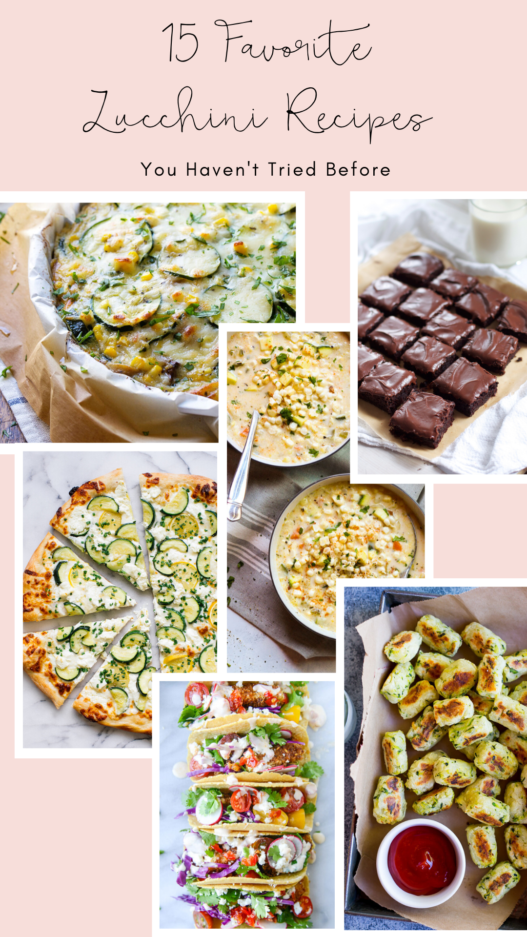 Try a new recipe with the freshest zucchini of the season! These 15 favorite zucchini recipes are flavorful, unique, and odds are, you haven't tried before! | glitterinc.com | @glitterinc