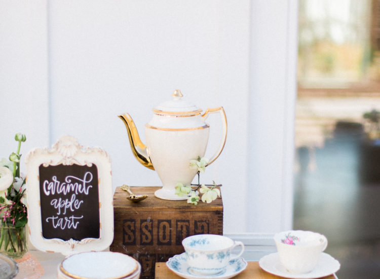 Outdoor Styled Southern Dinner Party - Behind-the-Scenes of a Styled Shoot (Tea and Dessert Station)