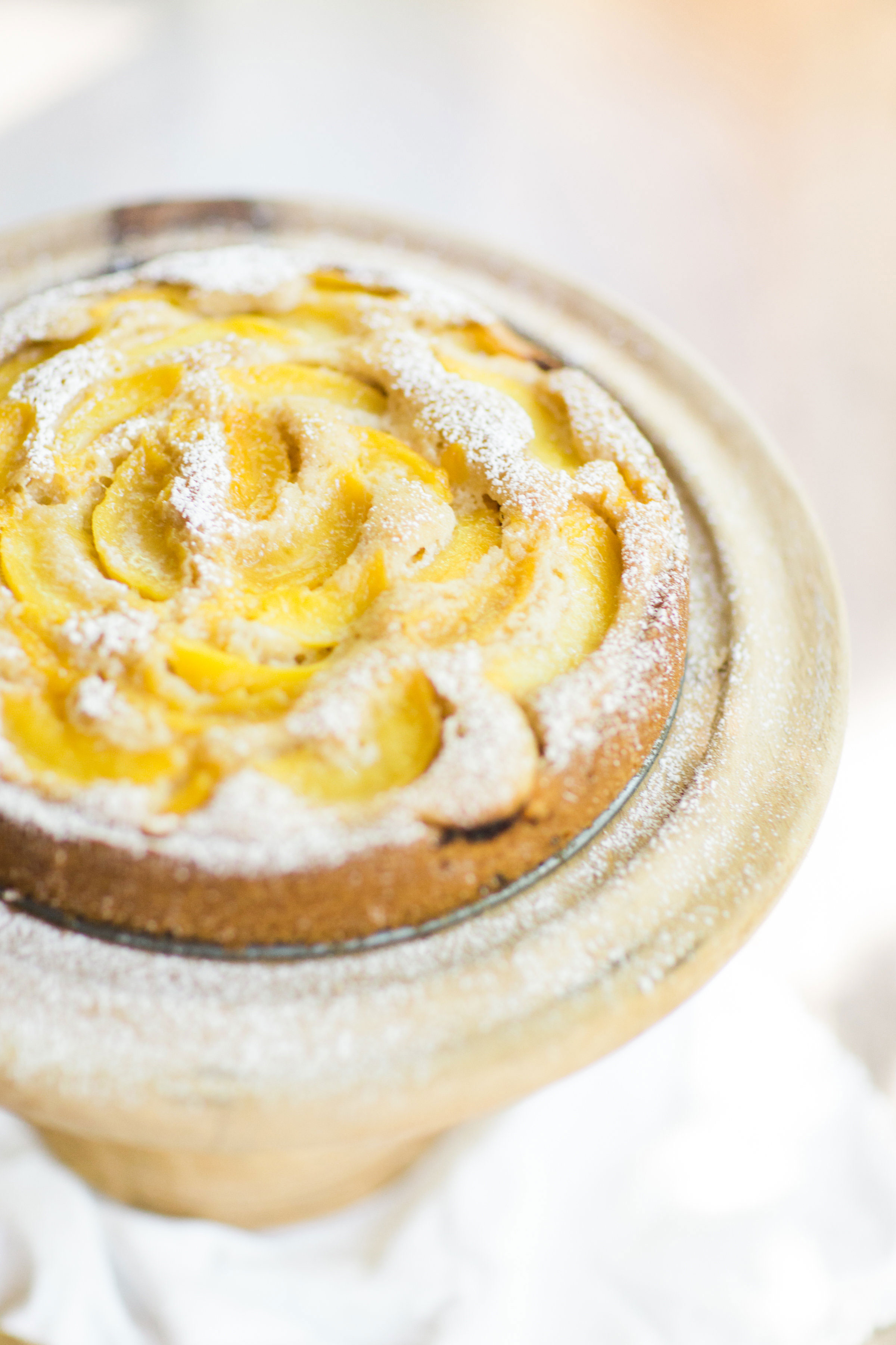 How to Make The Perfect Peach Cake (Seriously, I can't stop making this blissfuly subtle cake.)