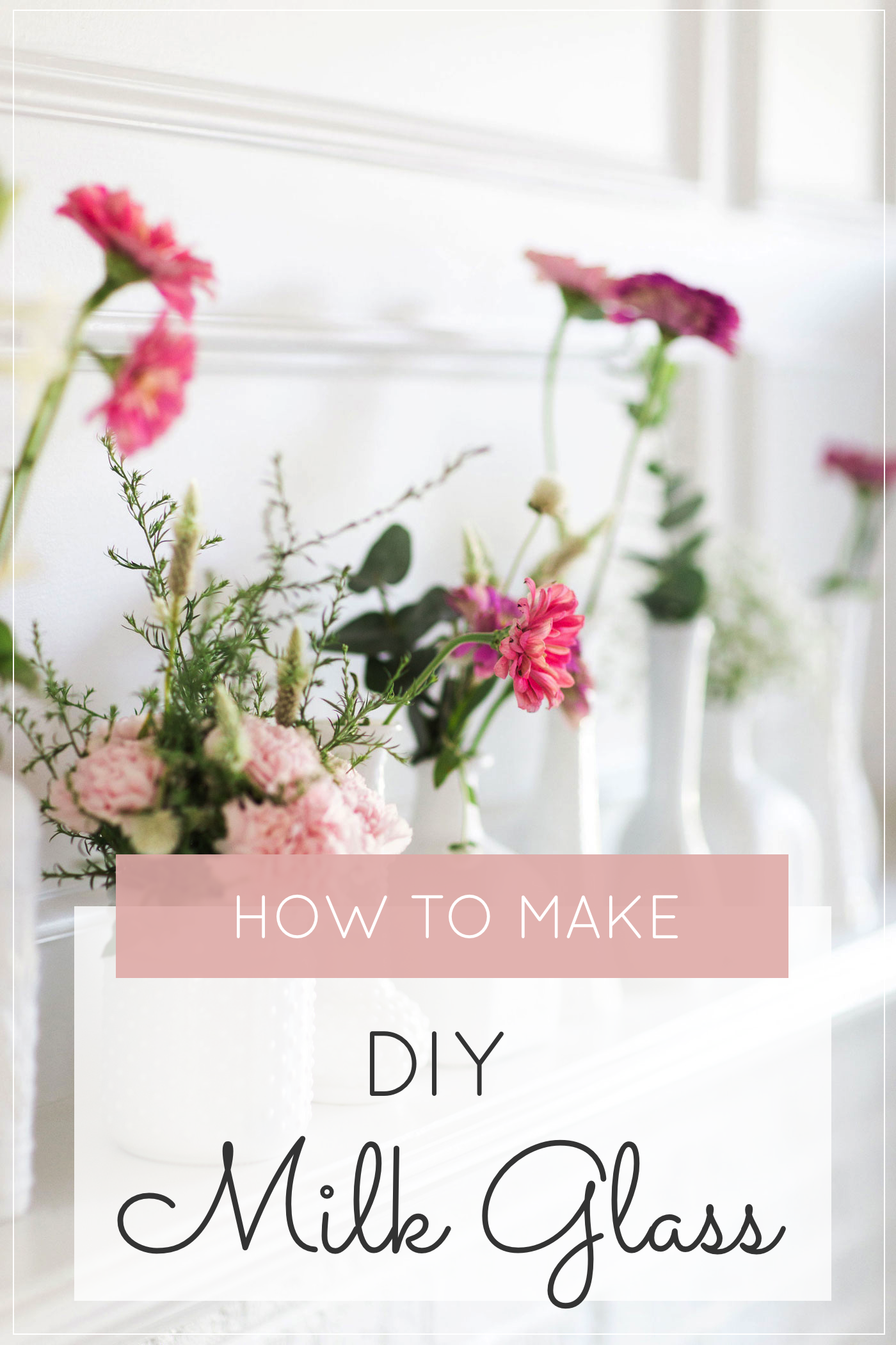 How to Make DIY Milk Glass. Click through for the easy step-by-step guide to making your own inexpensive version.