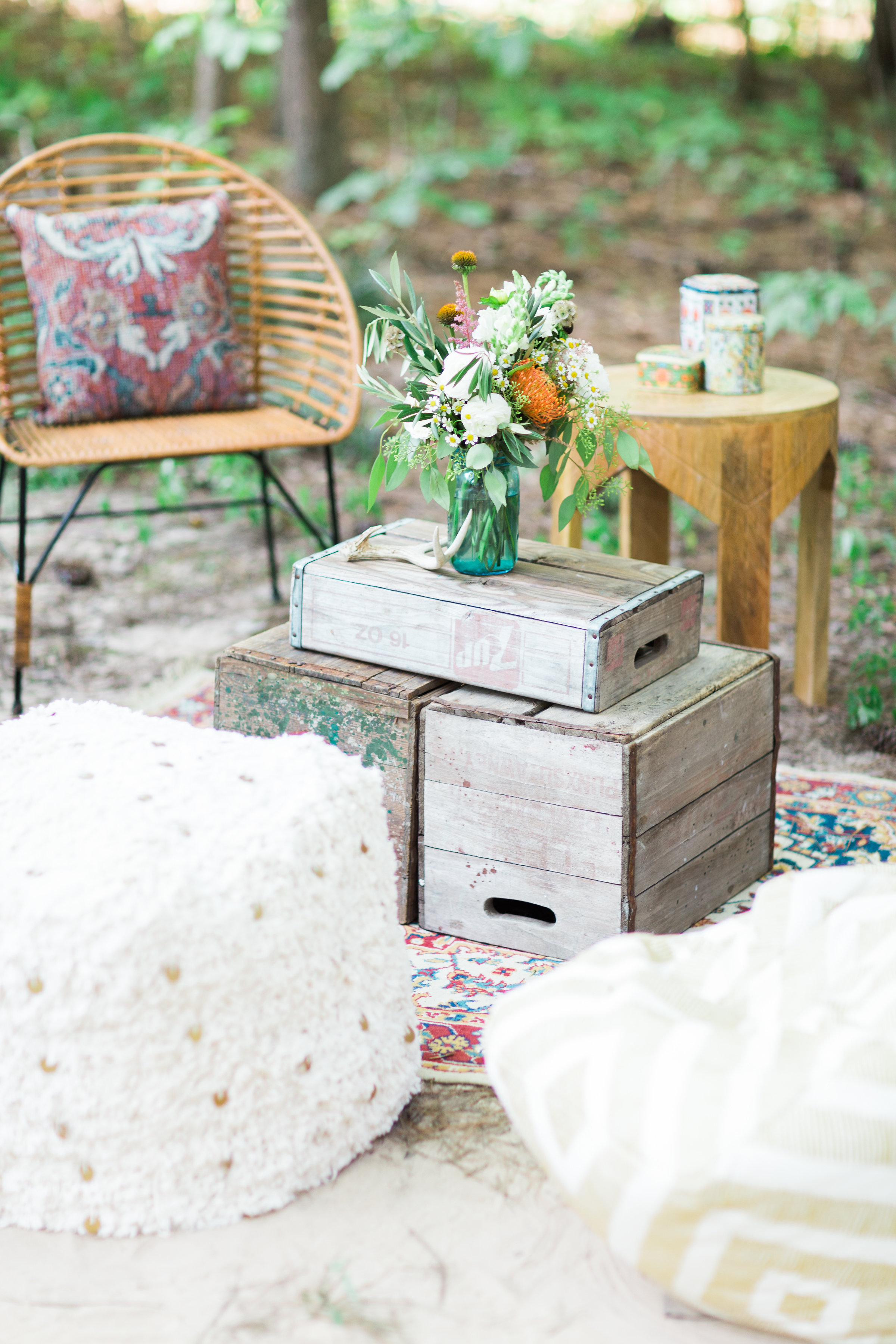 Behind-the-Scenes of a Bohemian Backyard Birthday Festival. Click through for the details. | glitterinc.com | @glitterinc