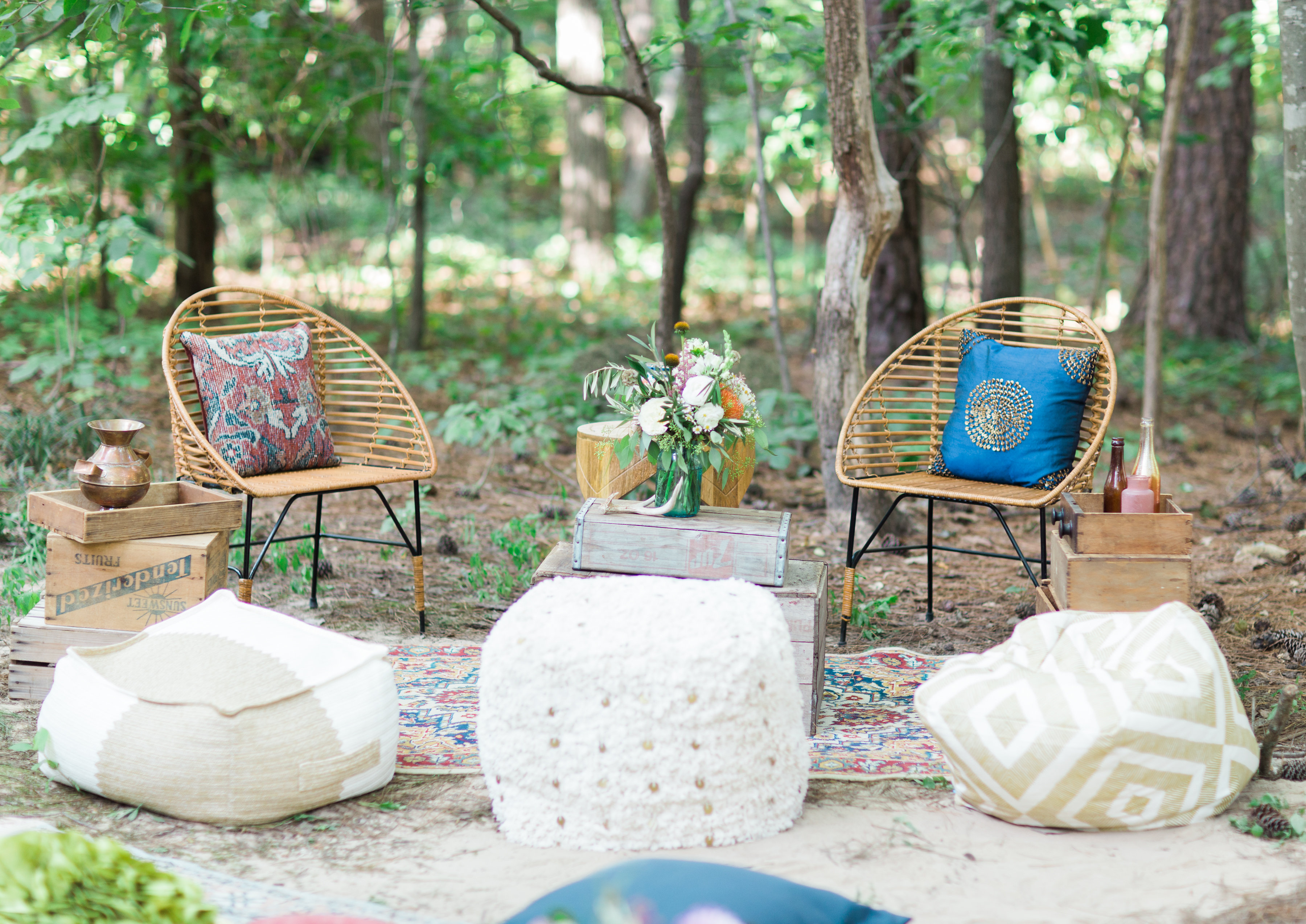 Behind-the-Scenes of a Bohemian Backyard Birthday Festival. Click through for the details. | glitterinc.com | @glitterinc