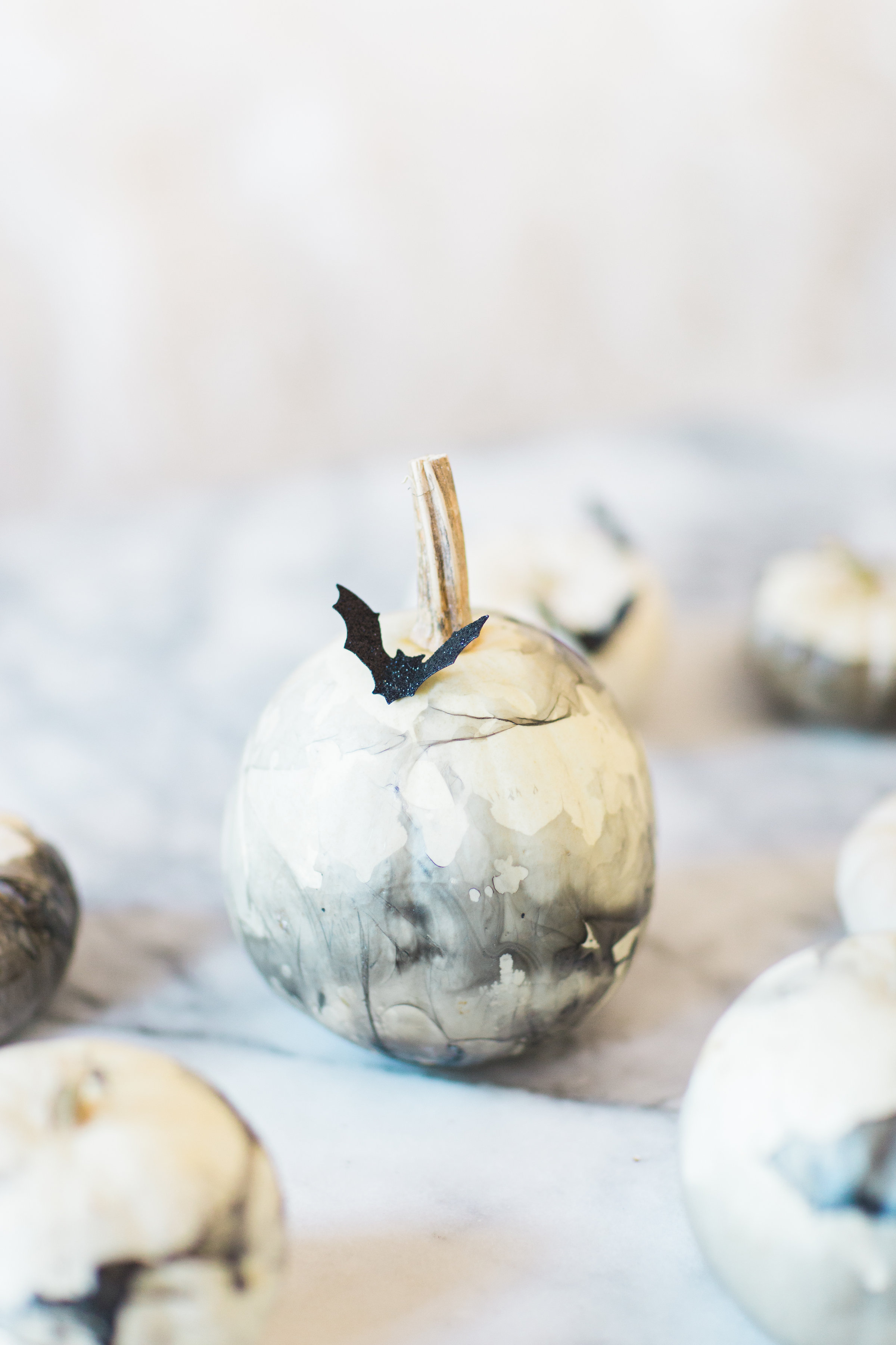 How to Make DIY Marbled Pumpkins - Glitter, Inc.