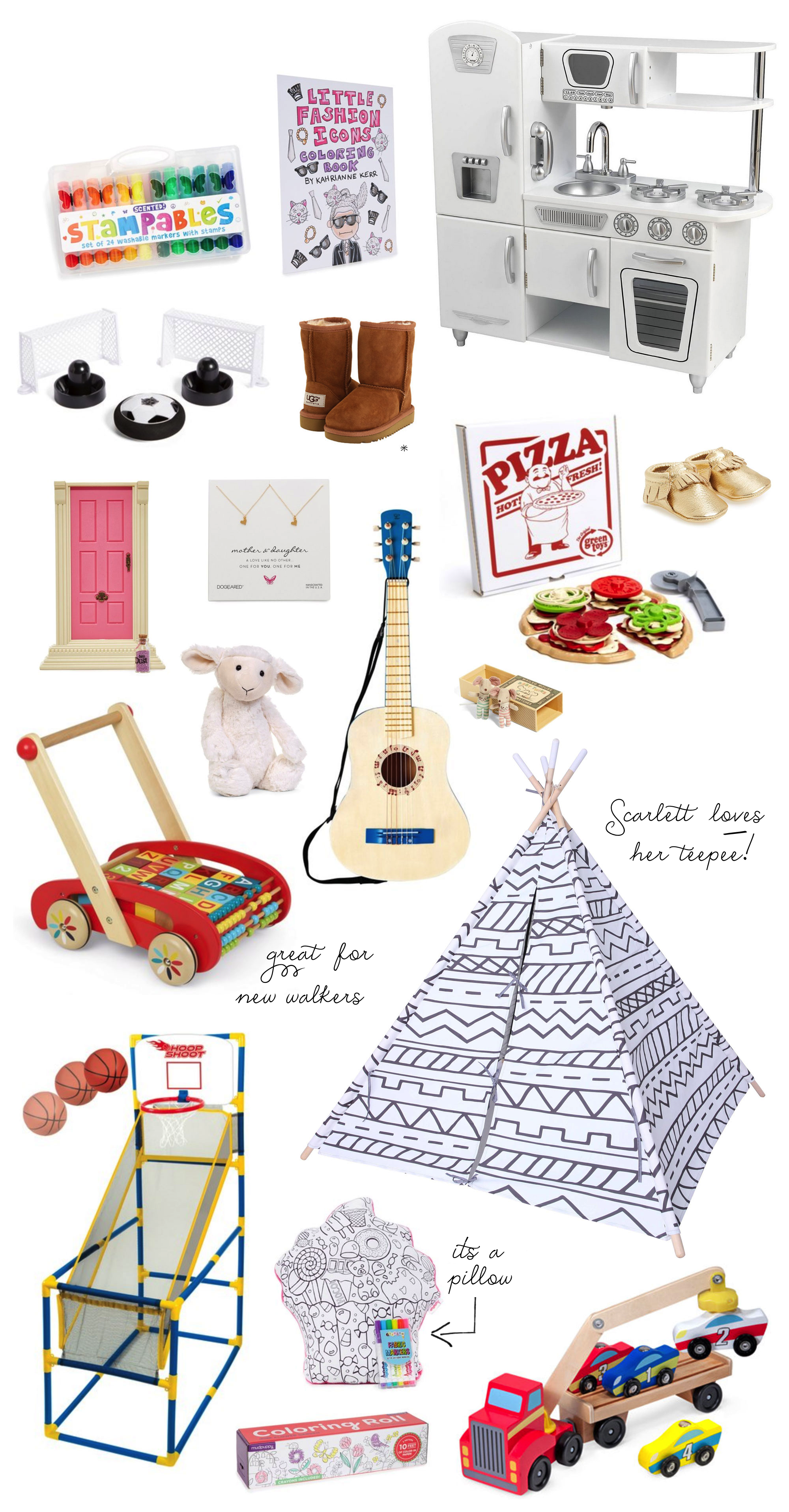 GIFT GUIDE | From babies to kids - I'm rounding up our favorite toys, books, and activities that your littles will surely love. Click through for the details. | glitterinc.com | @glitterinc