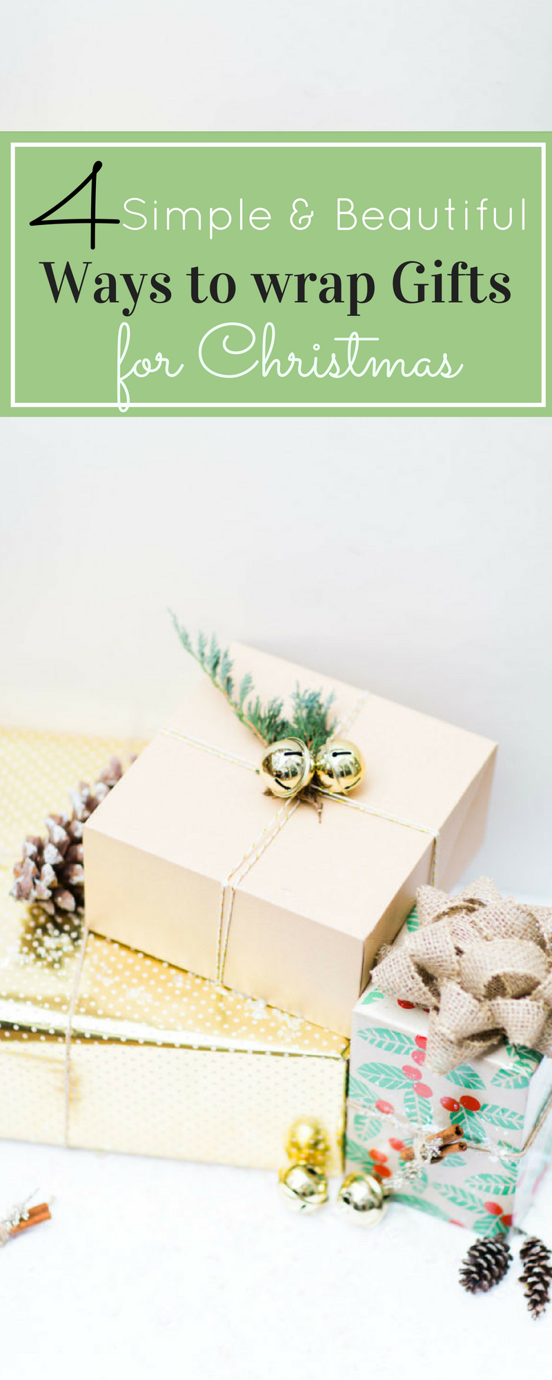 4 Simple (and Beautiful) Ways to Wrap Gifts this Holiday Season. Click through for the details. | glitterinc.com | @glitterinc