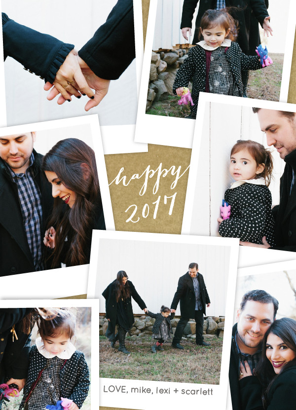 Happy New Year! (+ a Family Holiday Card for the Procrastinators) | glitterinc.com | @glitterinc