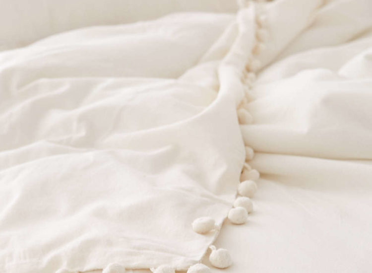 Bohemian Pom Pom Fringe Bedroom Duvet Cover and Pillows