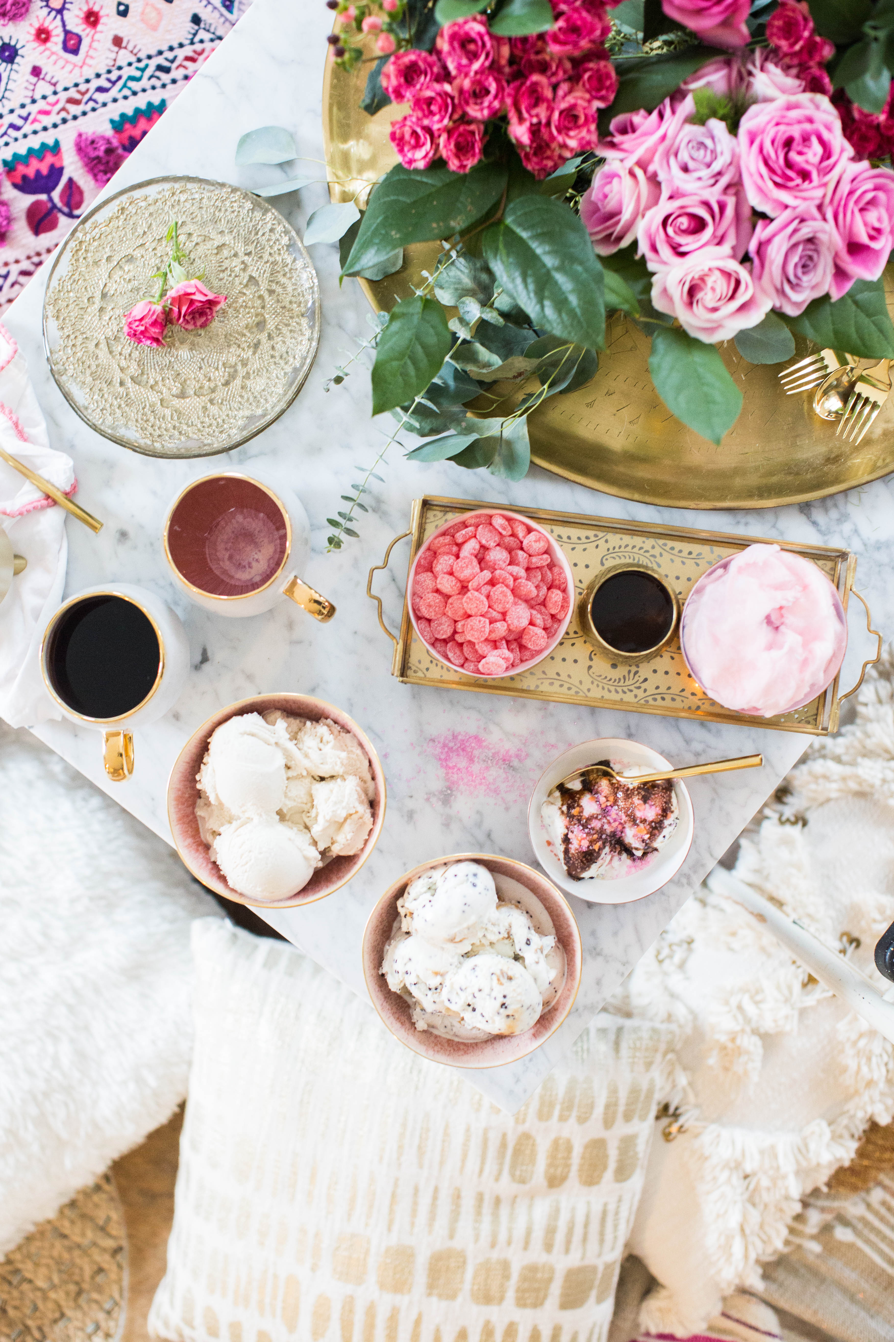 How to Throw a Valentine's Day Inspired Dessert Party this Galentine's Day. Click through for all of the pretty details. | glitterinc.com | @glitterinc