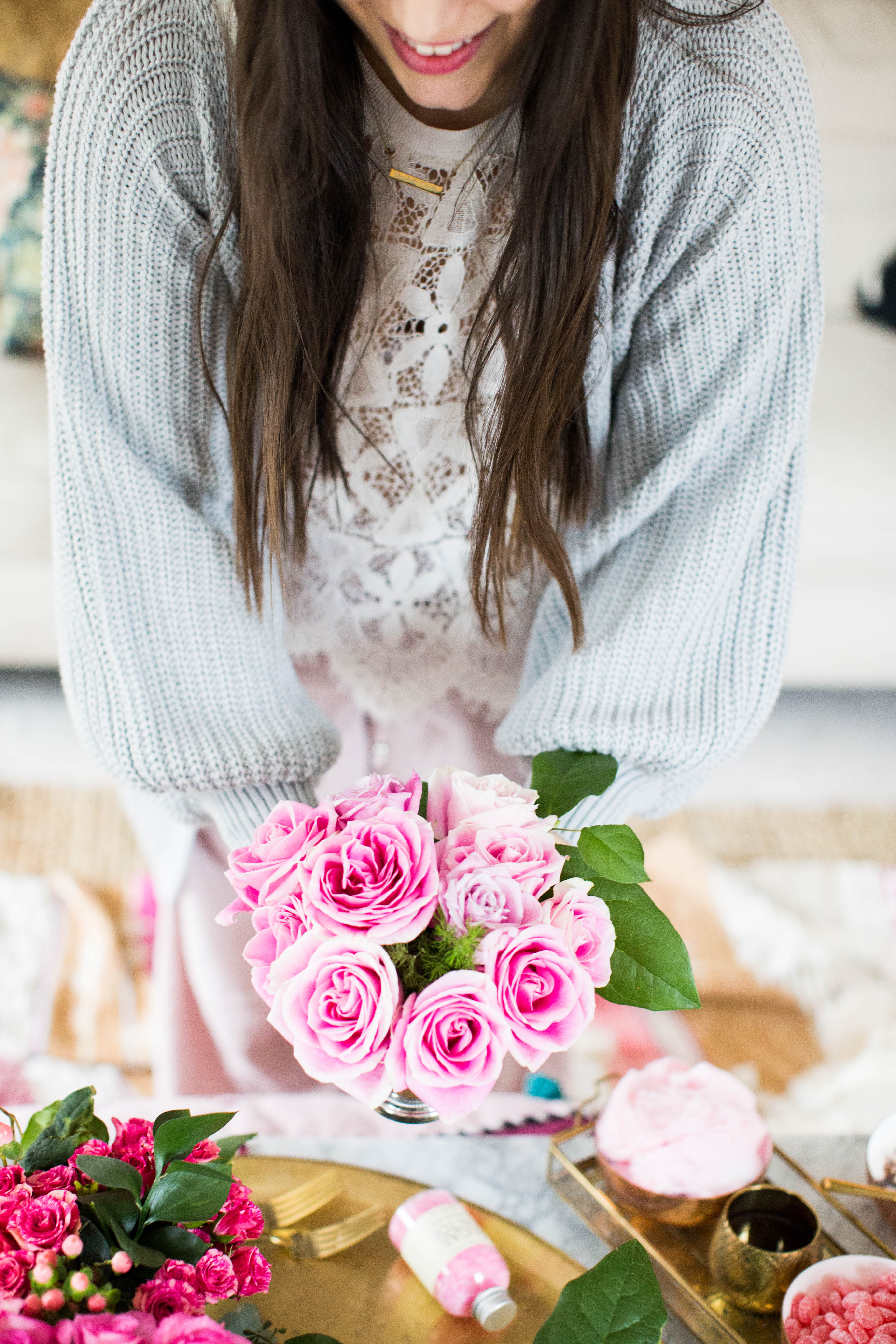 How to Throw a Valentine's Day Inspired Dessert Party this Galentine's Day. Click through for all of the pretty details. | glitterinc.com | @glitterinc