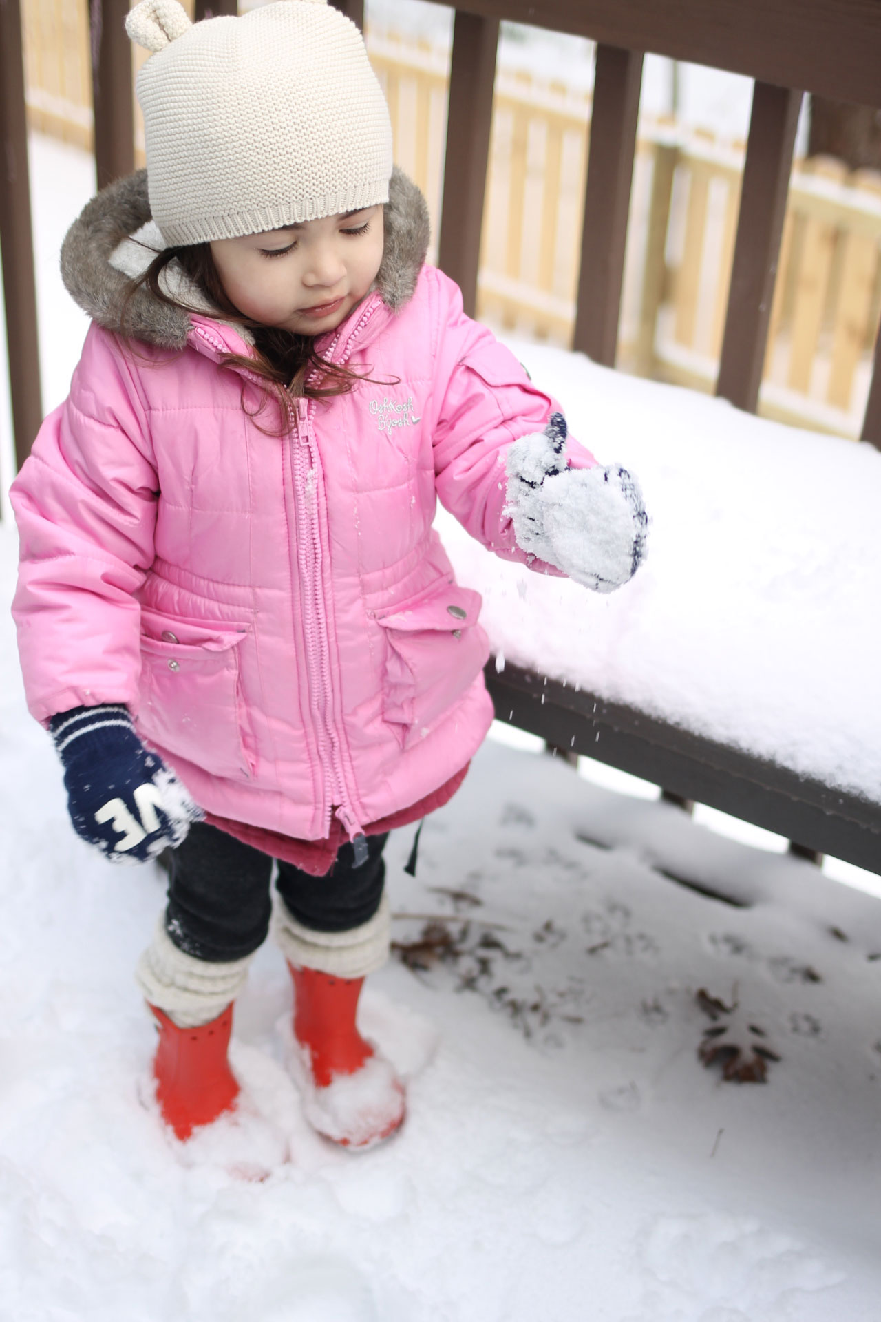 I love the traditions we're starting to make on snow day(s), like playing in the snow, making a big batch of cookies, and taking ALL of the pictures. | glitterinc.com | @glitterinc