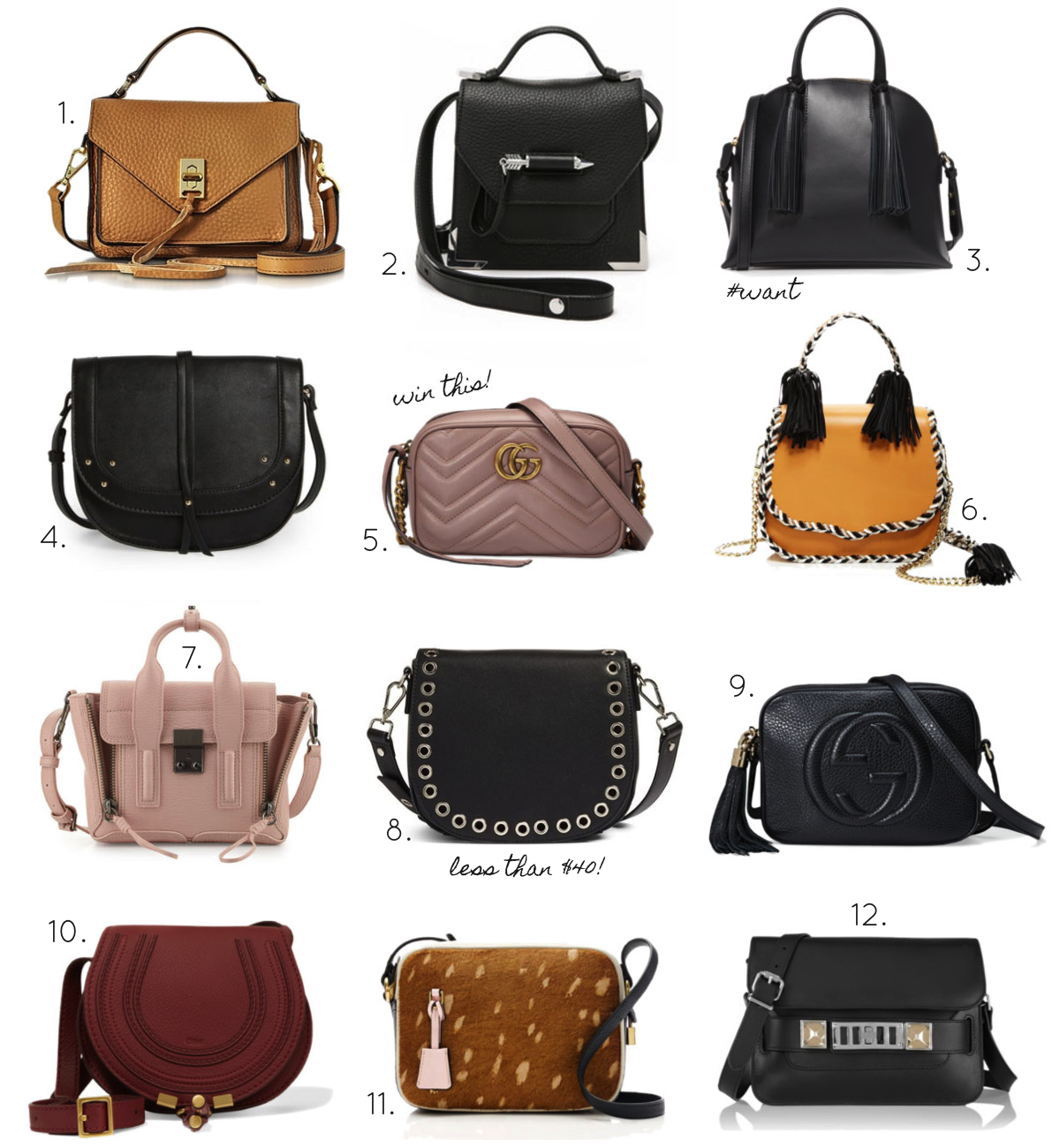 Spring Must-Have: 12 Mini Bags in Every Price Range. Click through for the details. | glitterinc.com | @glitterinc