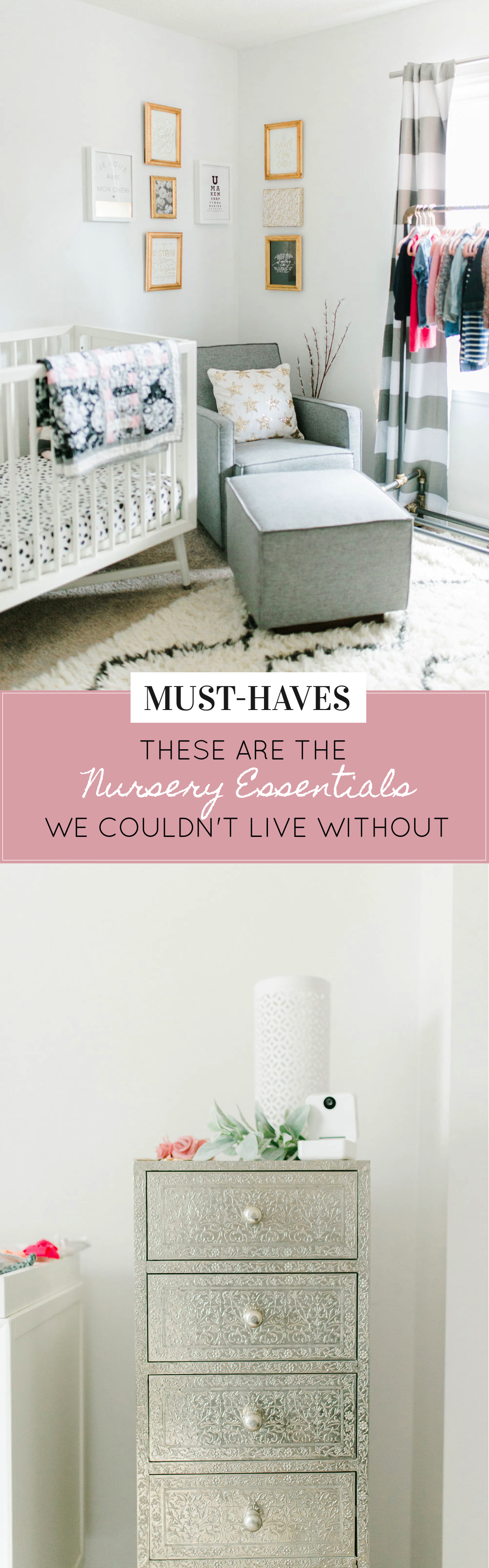 9 Nursery Must-Haves and a Tour of Our Baby Girl's Room. Click through for the details. | glitterinc.com | @glitterinc