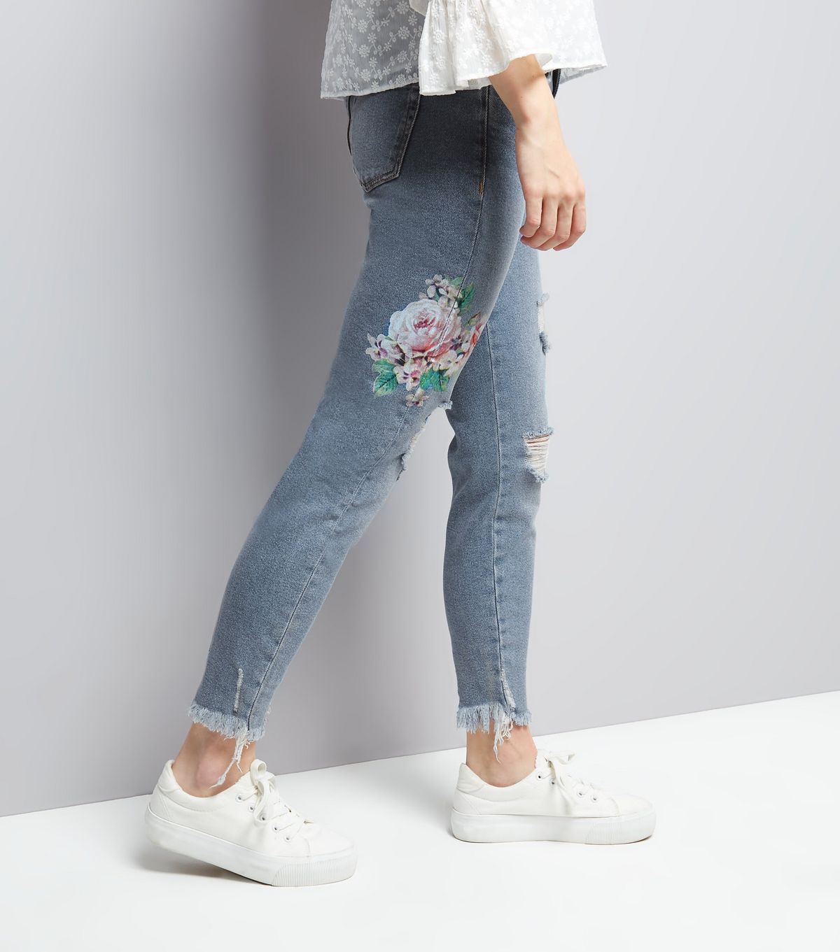 New look 2024 floral jeans