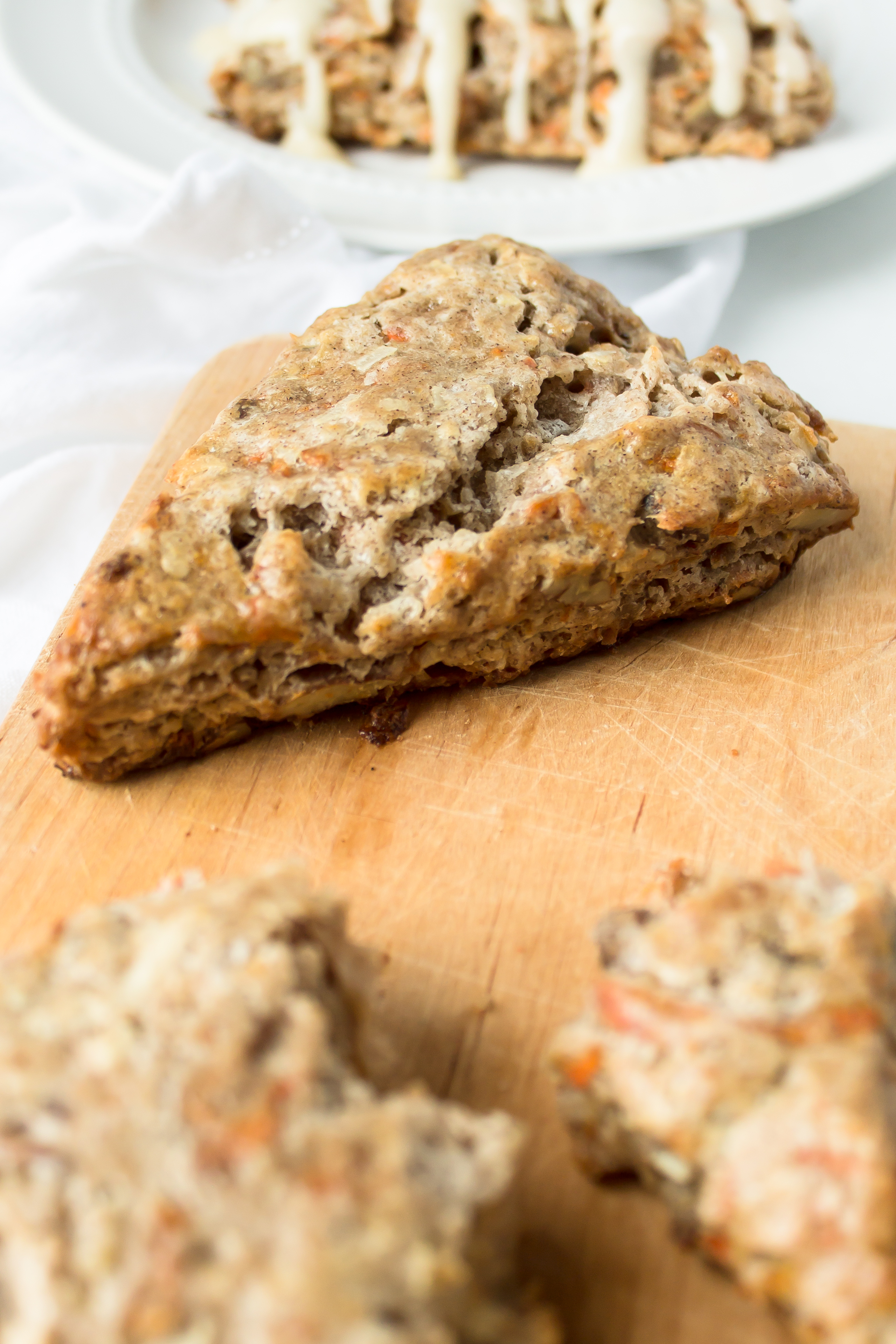 Carrot Cake Scones Recipe with Cream Cheese Glaze by lifestyle blogger Lexi of Glitter, Inc.