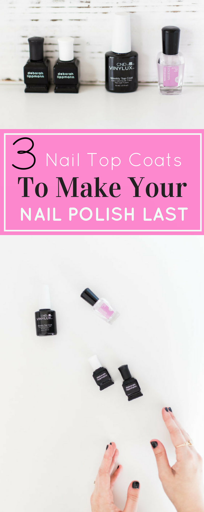 The 3 Best Nail Polish Top Coats to Make Your Manicure LAST. Click through for the details. | glitterinc.com | @glitterinc