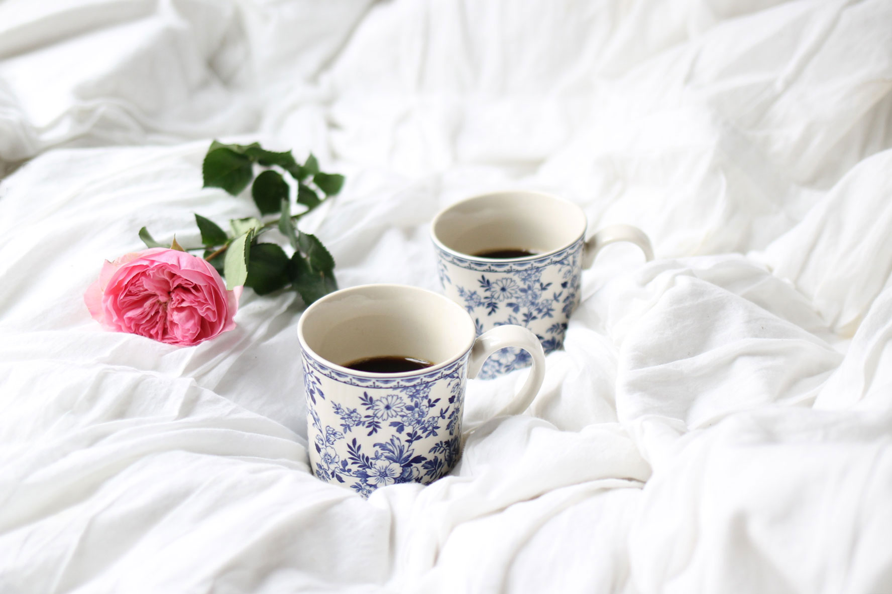 Cozy coffee in bed, by lifestyle blogger Lexi of Glitter, Inc. | glitterinc.com | @glitterinc