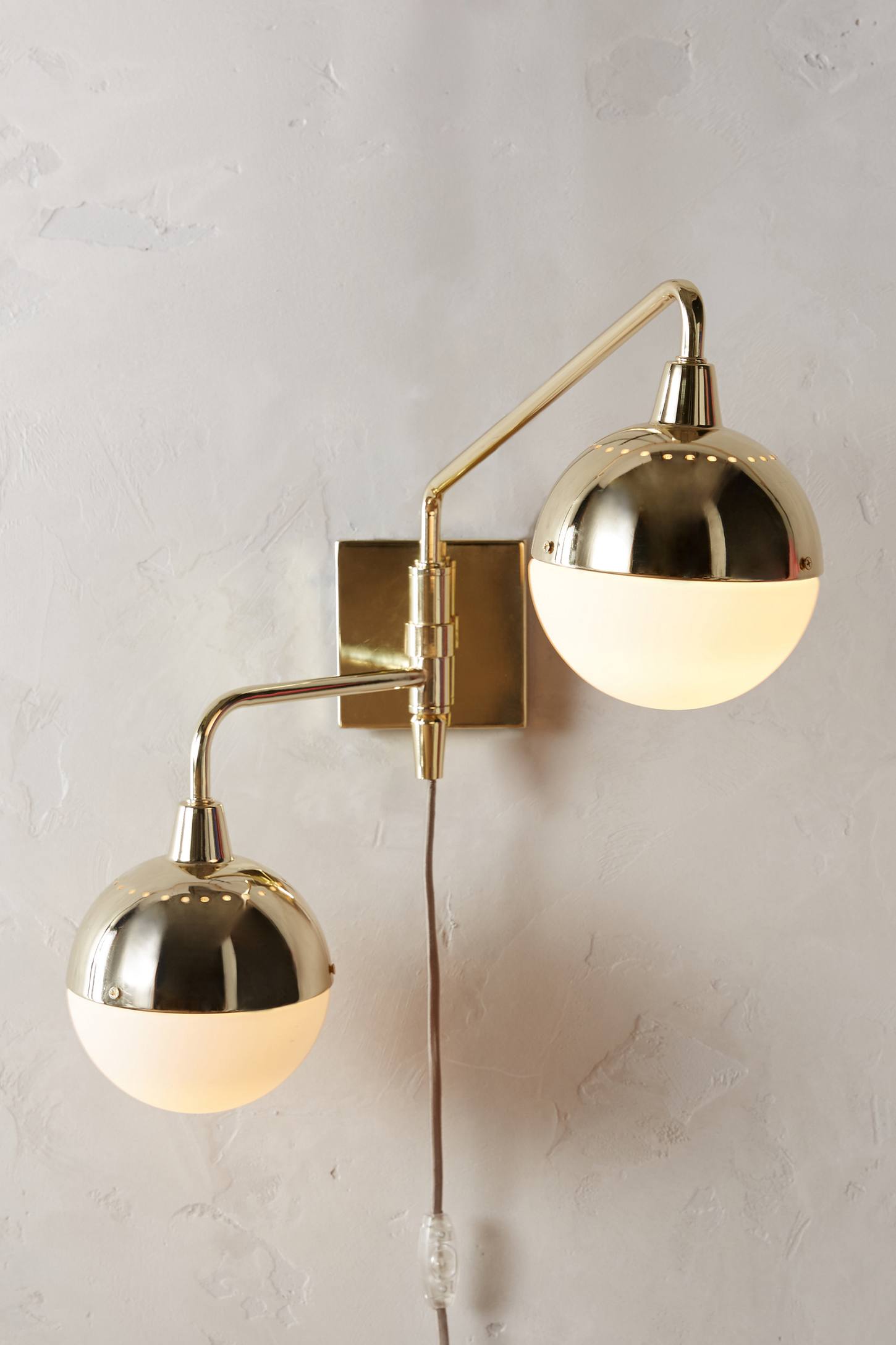 Anchored Orb Two-Arm Sconce