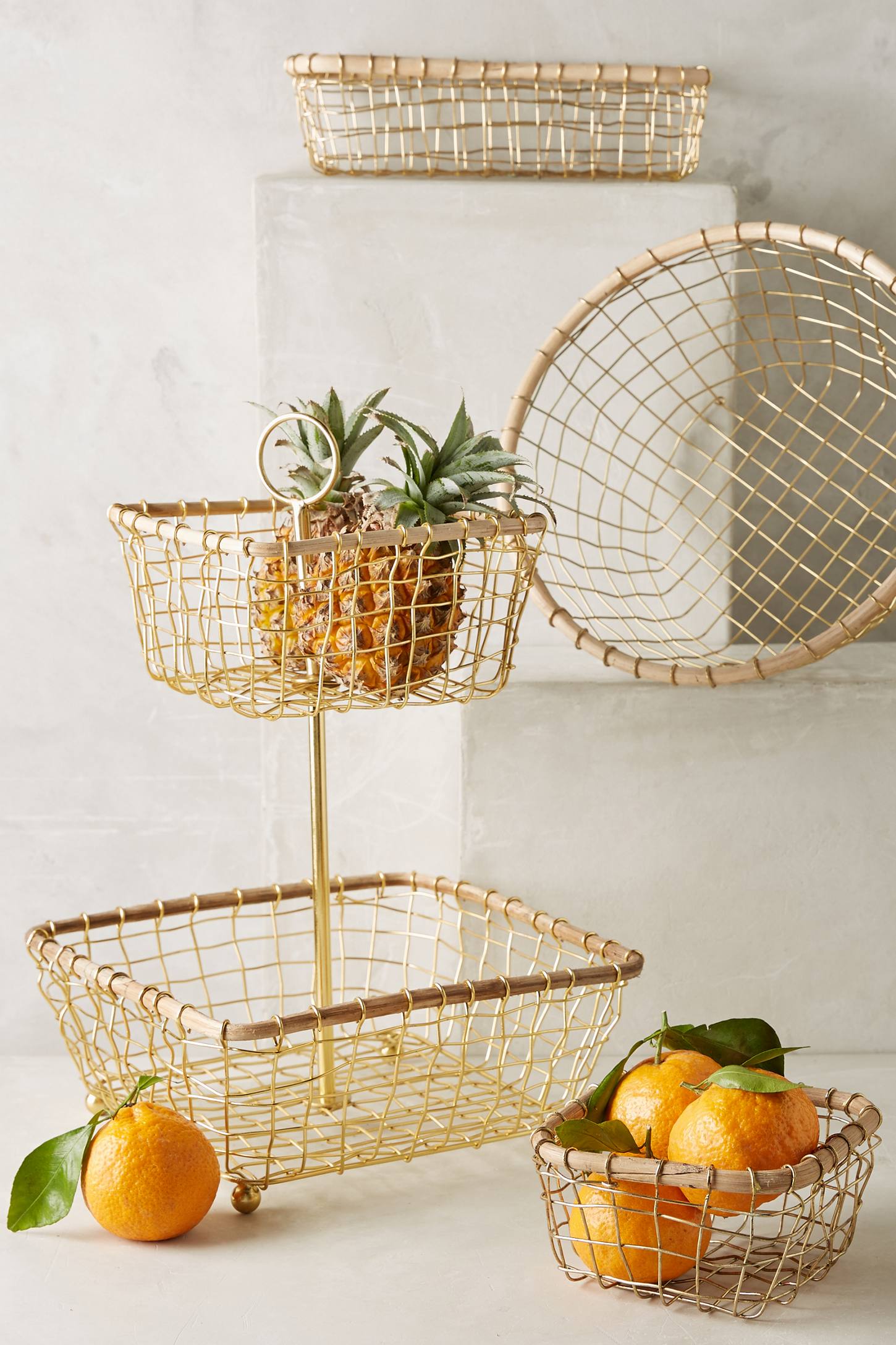 Brushed Wire Fruit Bowl