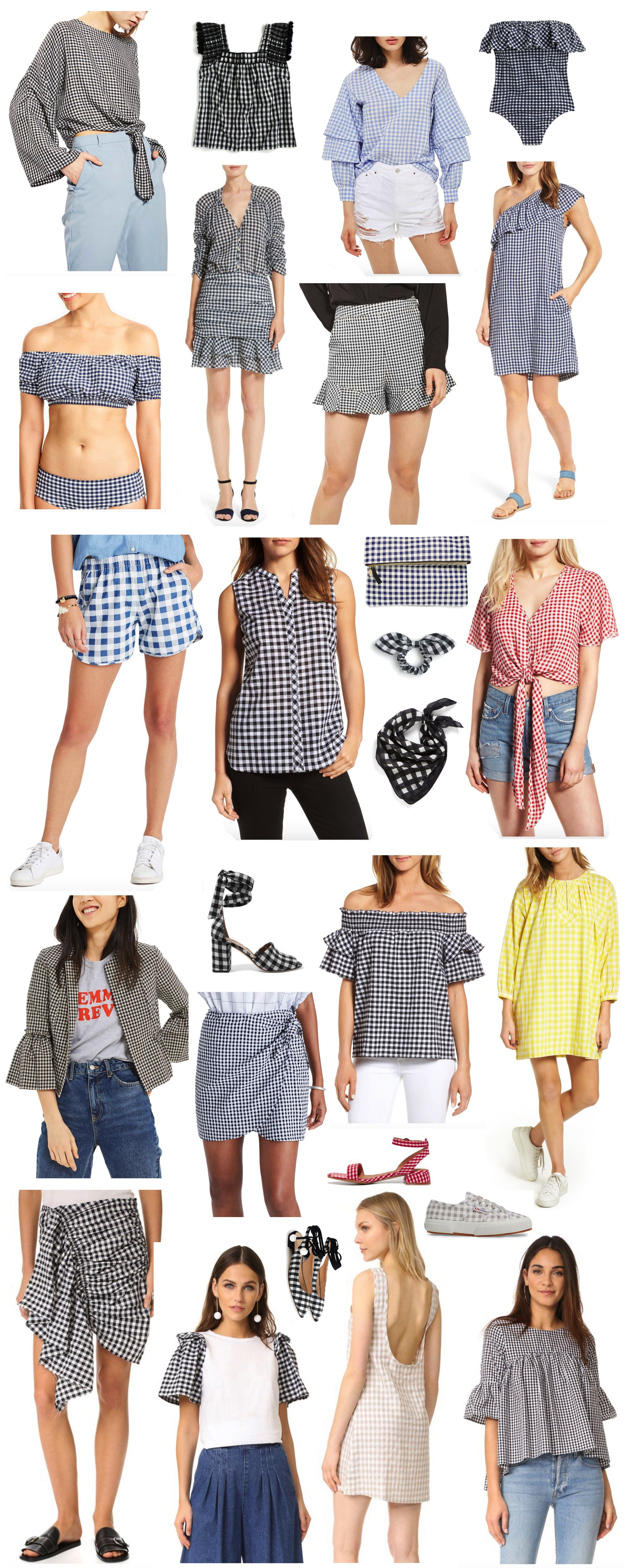 Trend-Spotting: A Huge Roundup of Gingham for Summer. Click through for the details. | glitterinc.com | @glitterinc
