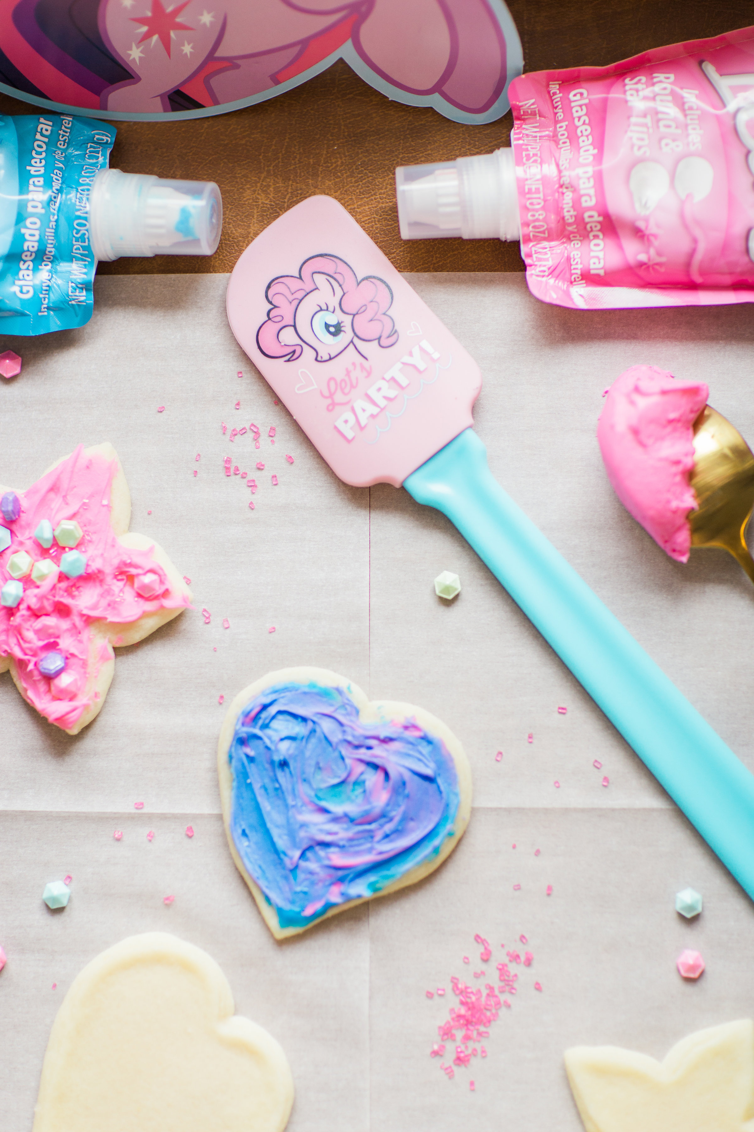 Lifestyle blogger Lexi of Glitter, Inc. shares how to throw your own My Little Pony Party: complete with a cookie decorating station. | glitterinc.com | @glitterinc